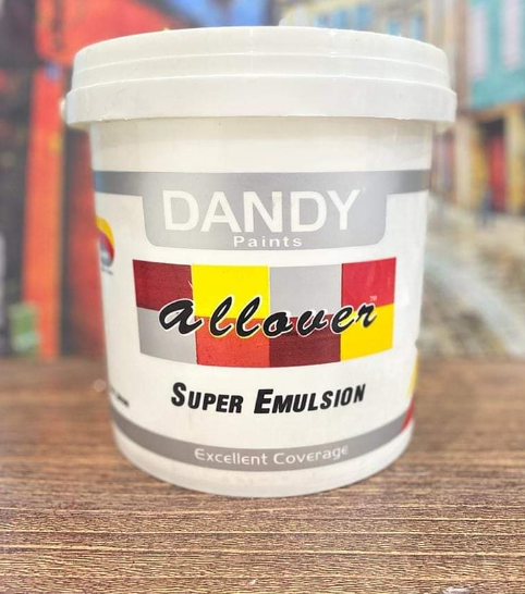 "Allover Super Emulsion premium interior paint, durable and washable, for smooth and long-lasting wall finishes"