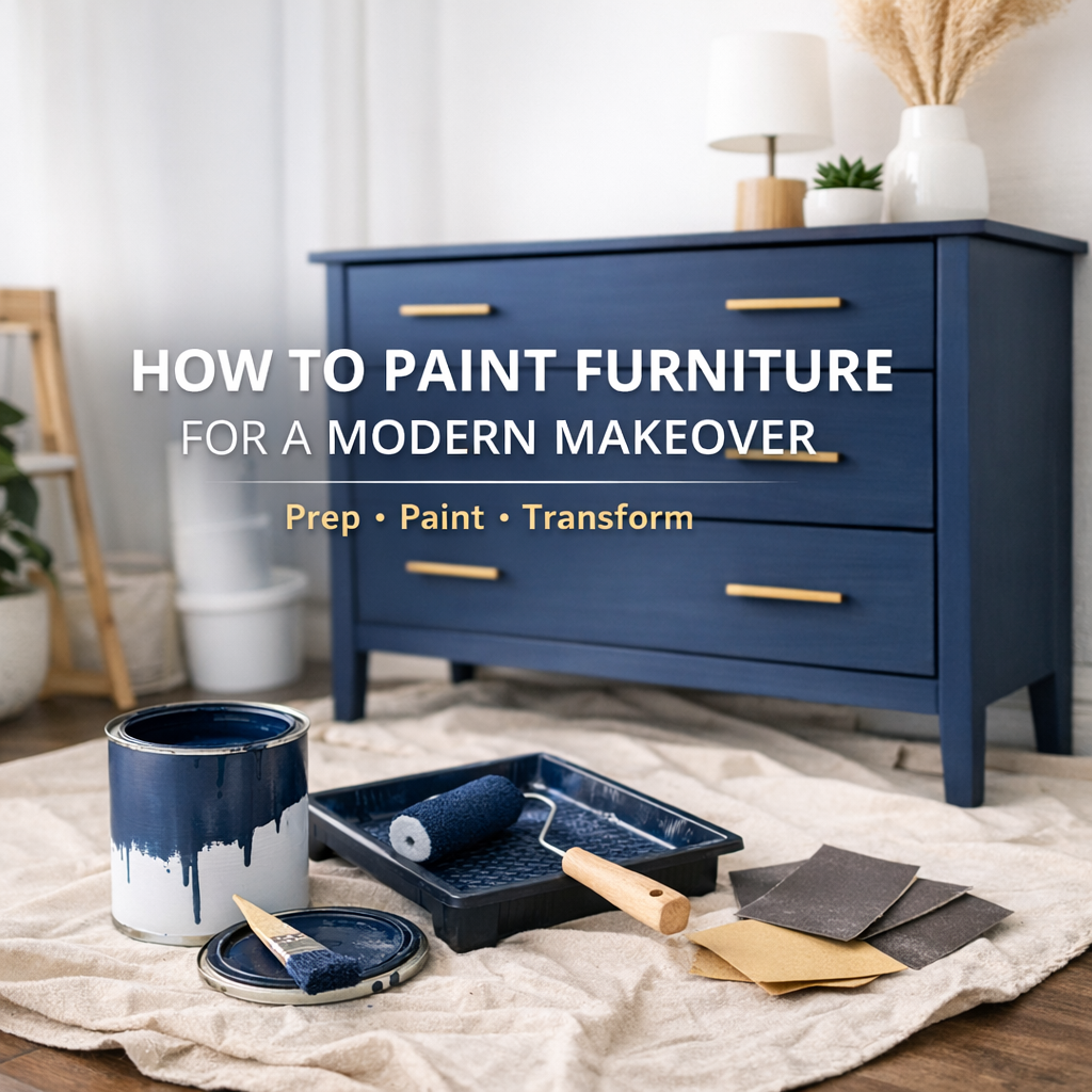 How to Paint Furniture for a Modern Makeover